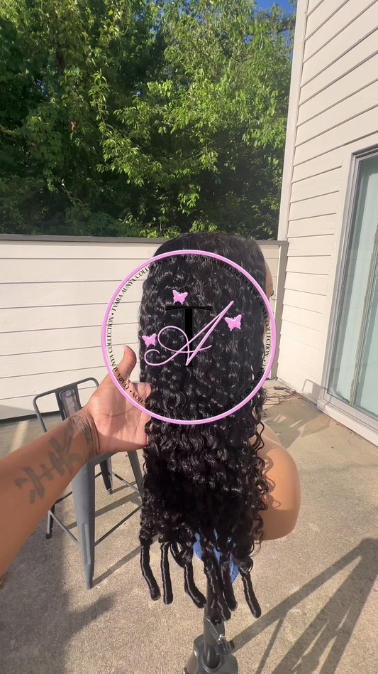 30” Glueless Burmese Curly Frontal Wig